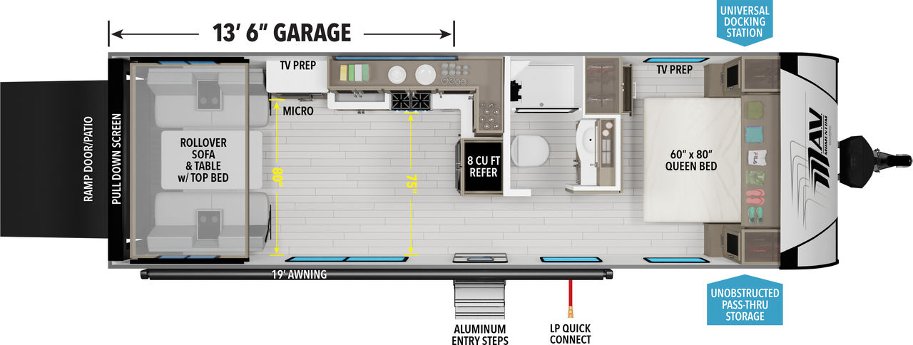 Image of floorplan for 2025 MOMENTUM MAV 27MAV par GRAND DESIGN